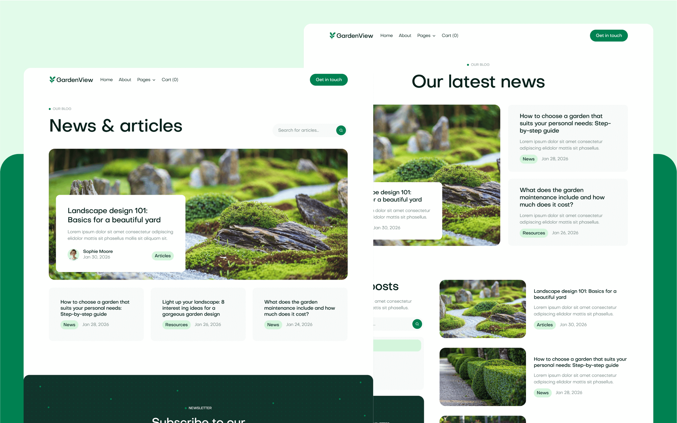 GardenView Webflow Template