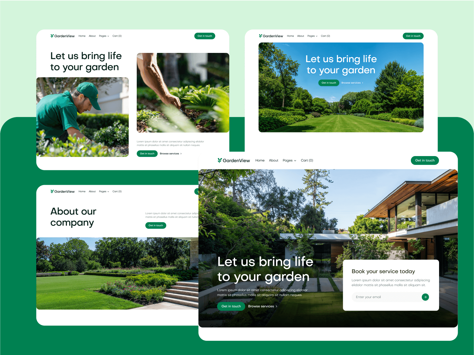 Landscape Design Webflow Template