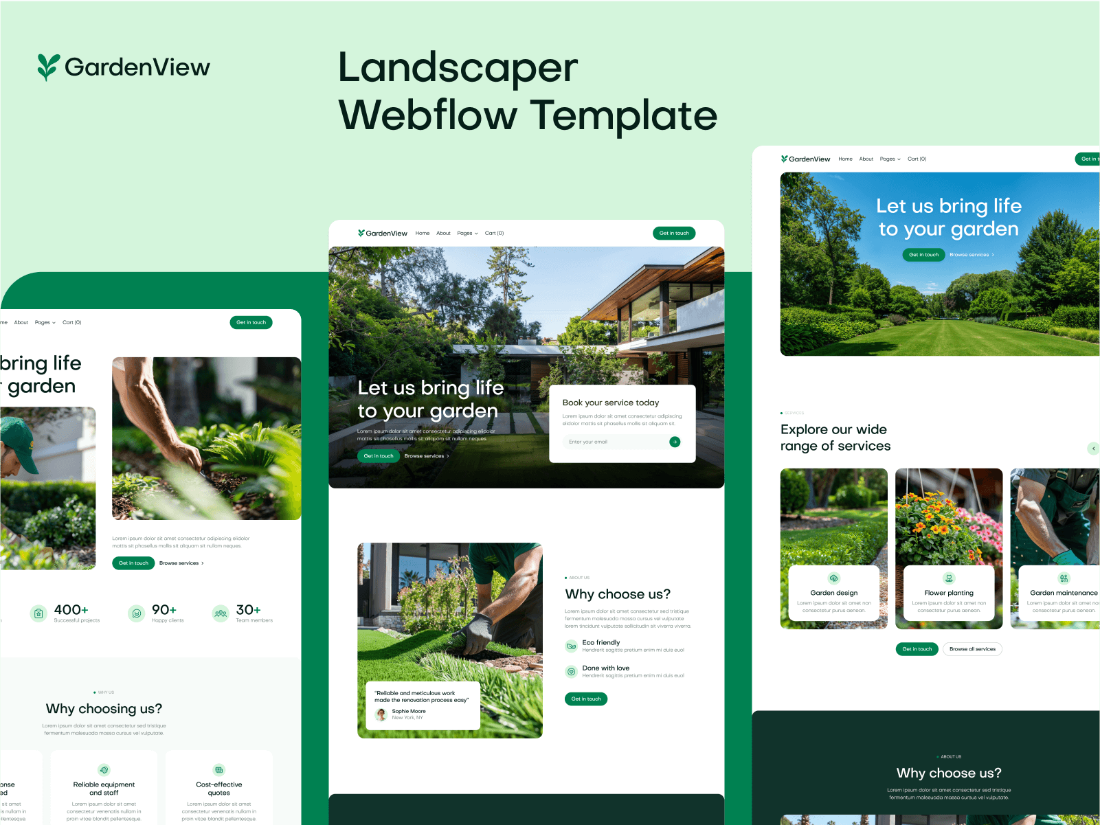 Landscaper Webflow Template