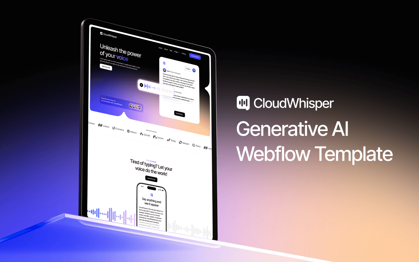 Generative AI Webflow Theme