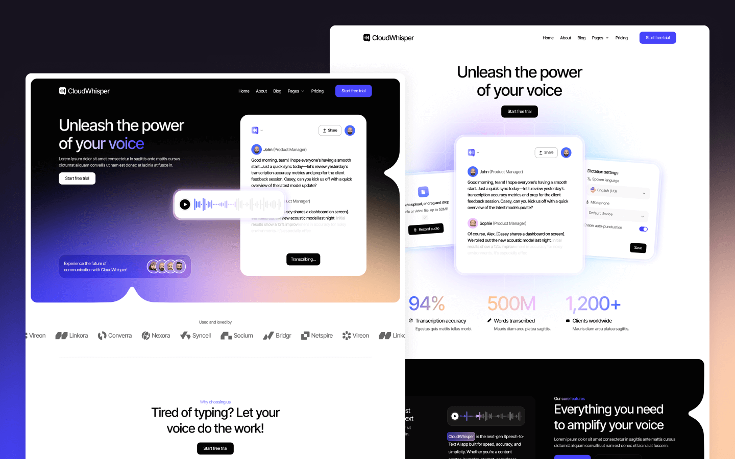 CloudWhisper Webflow Template
