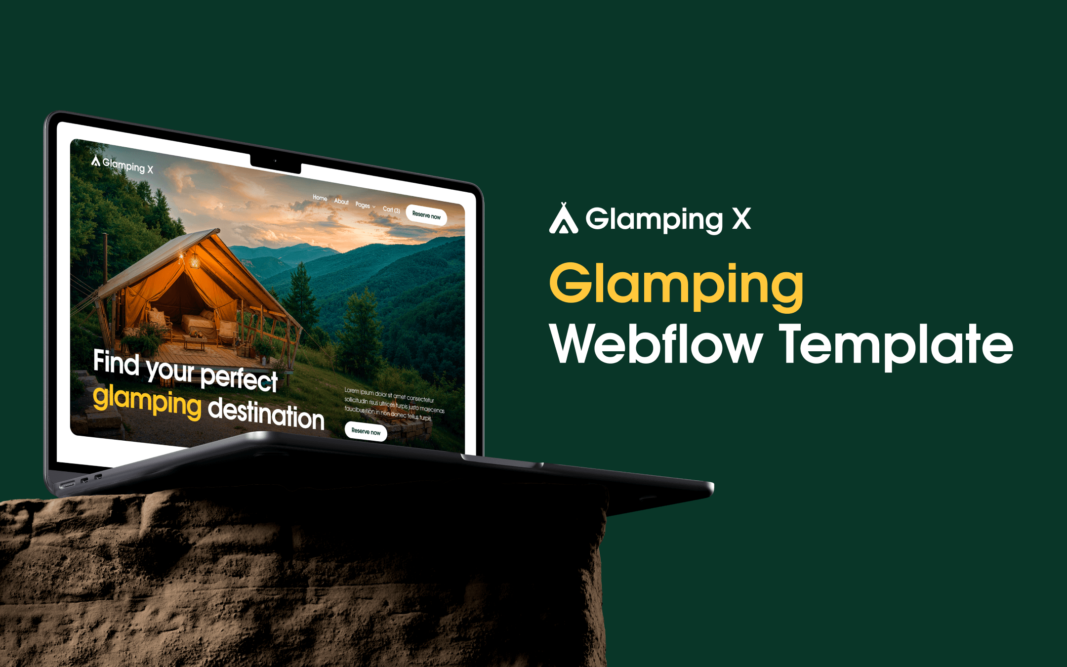 Glamping Webflow Template