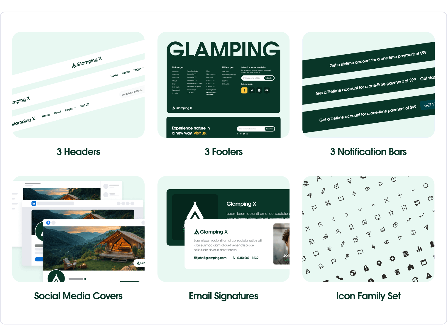 Glamping X - Glamping Webflow Template Benefits