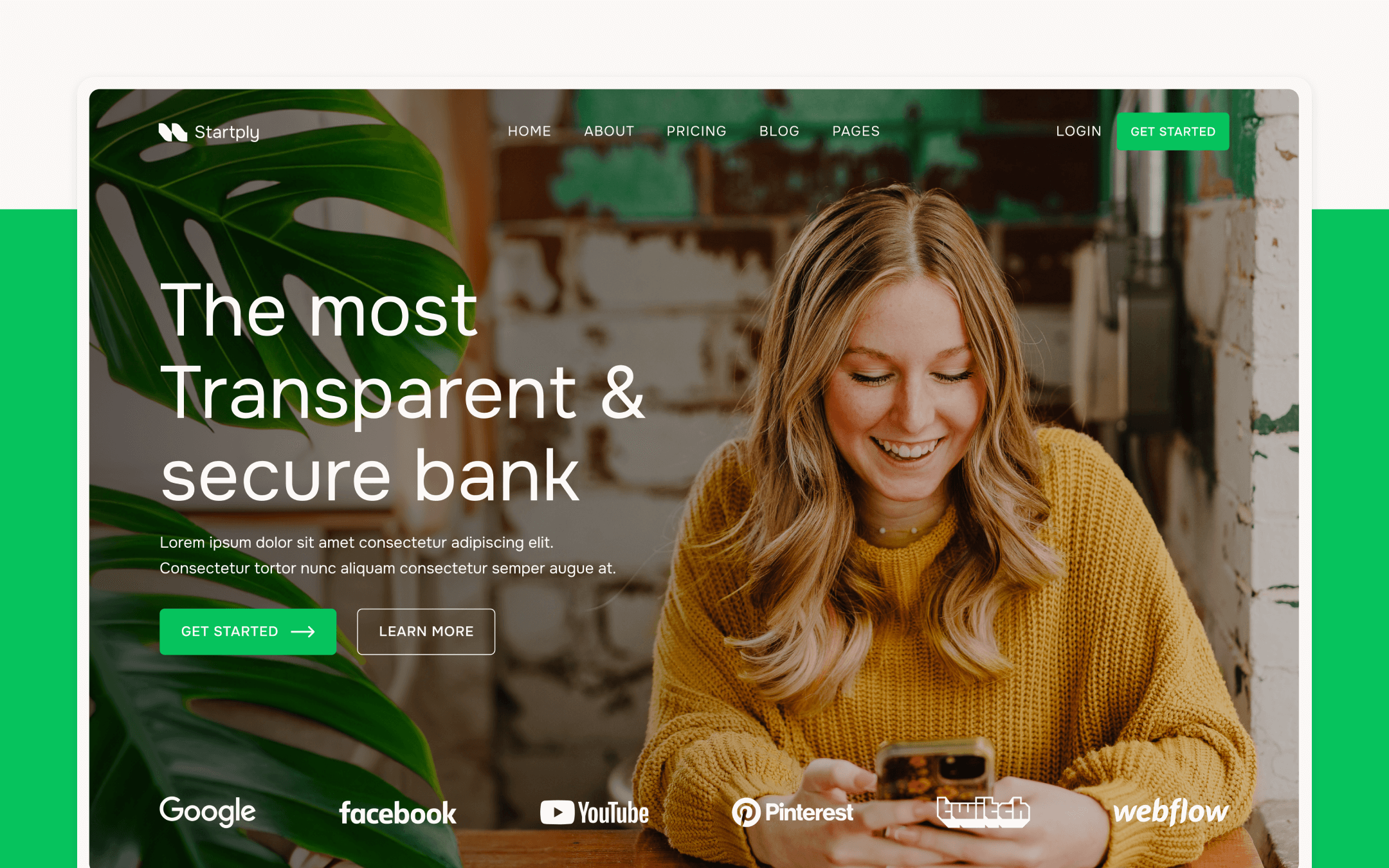 Green Startup Webflow Template