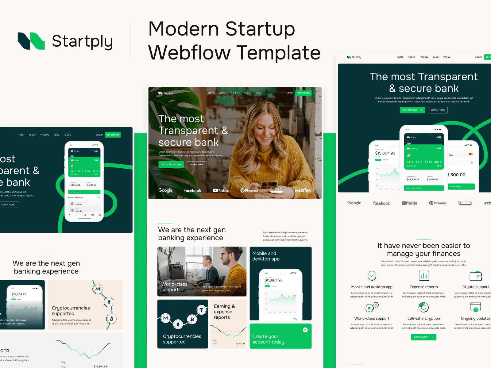Modern Startup Webflow Template