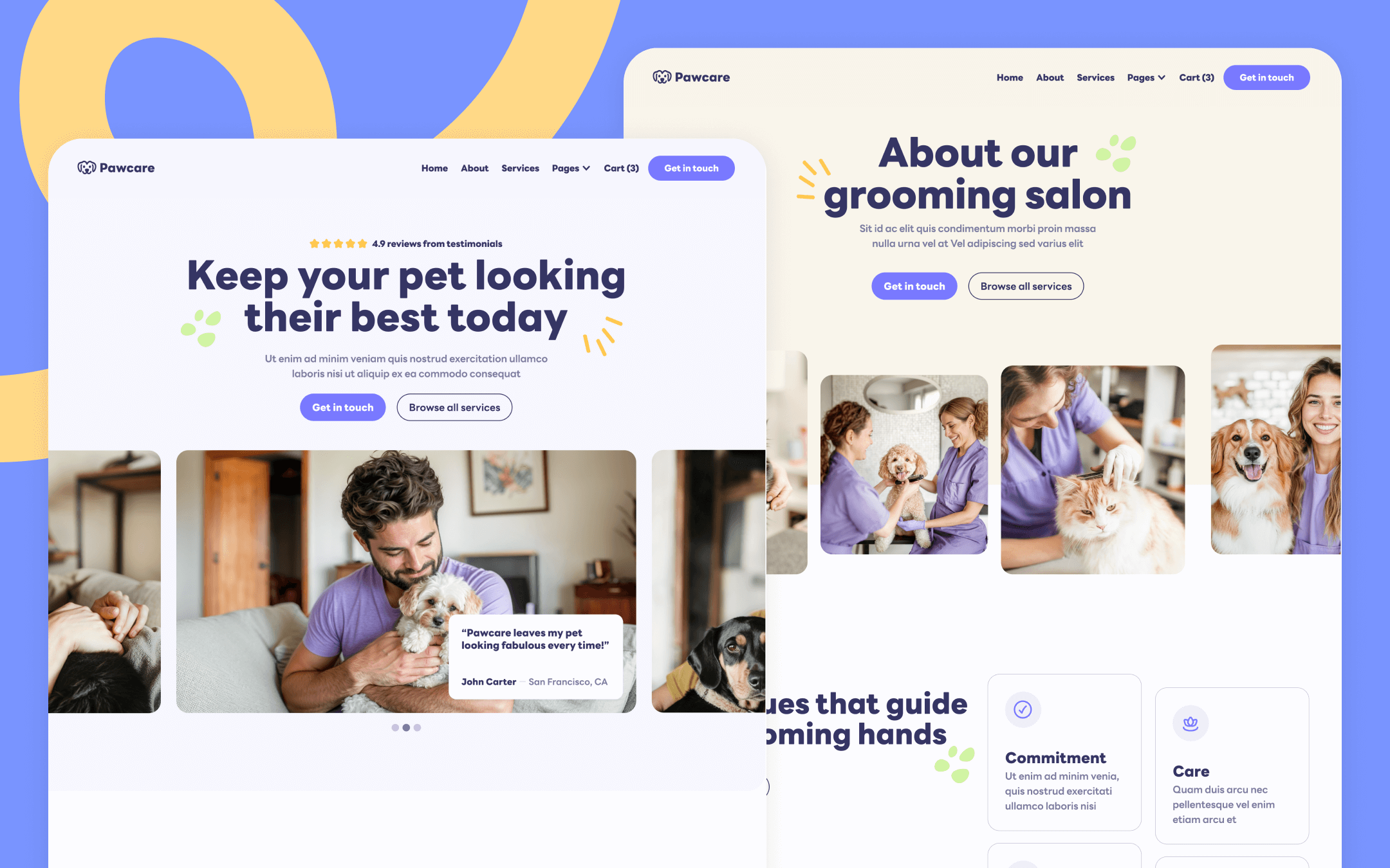 Pawcare Webflow Template