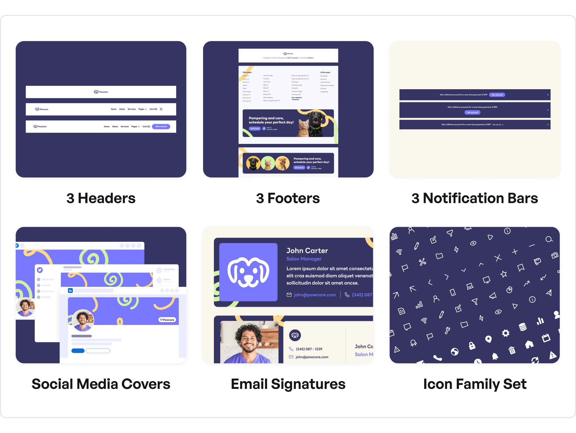 PawCare - Grooming Webflow Template Benefits