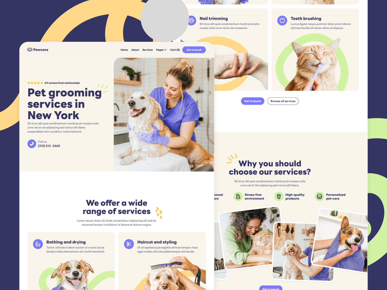 Grooming Webflow Template