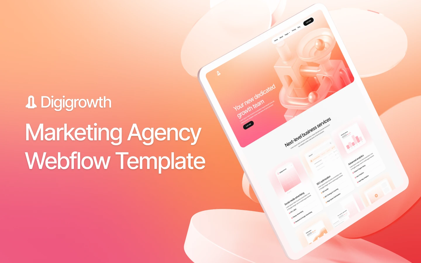 Growth Marketing Webflow Template