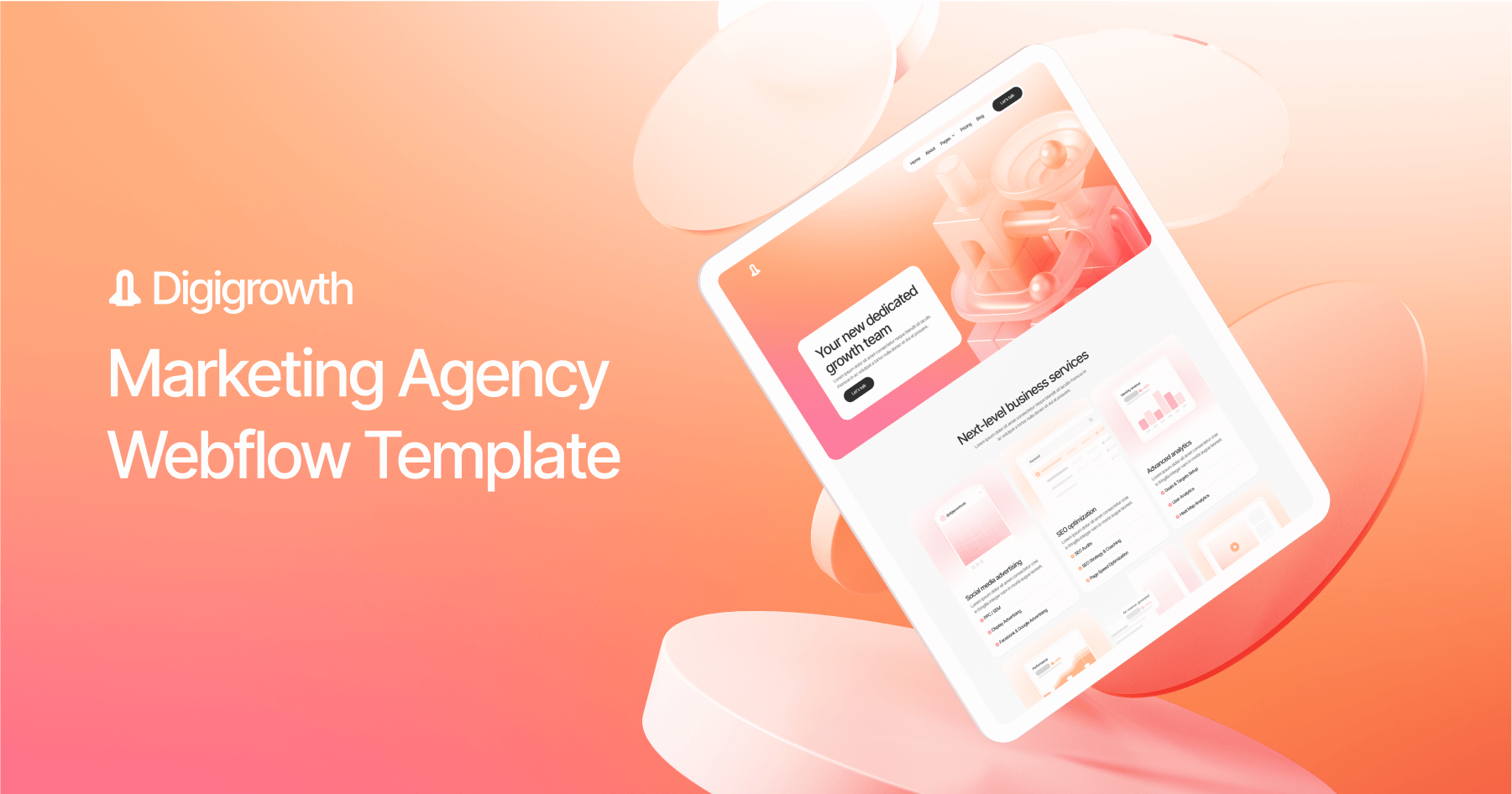 Growth Marketing Webflow Template - Digigrowth | BRIX Templates
