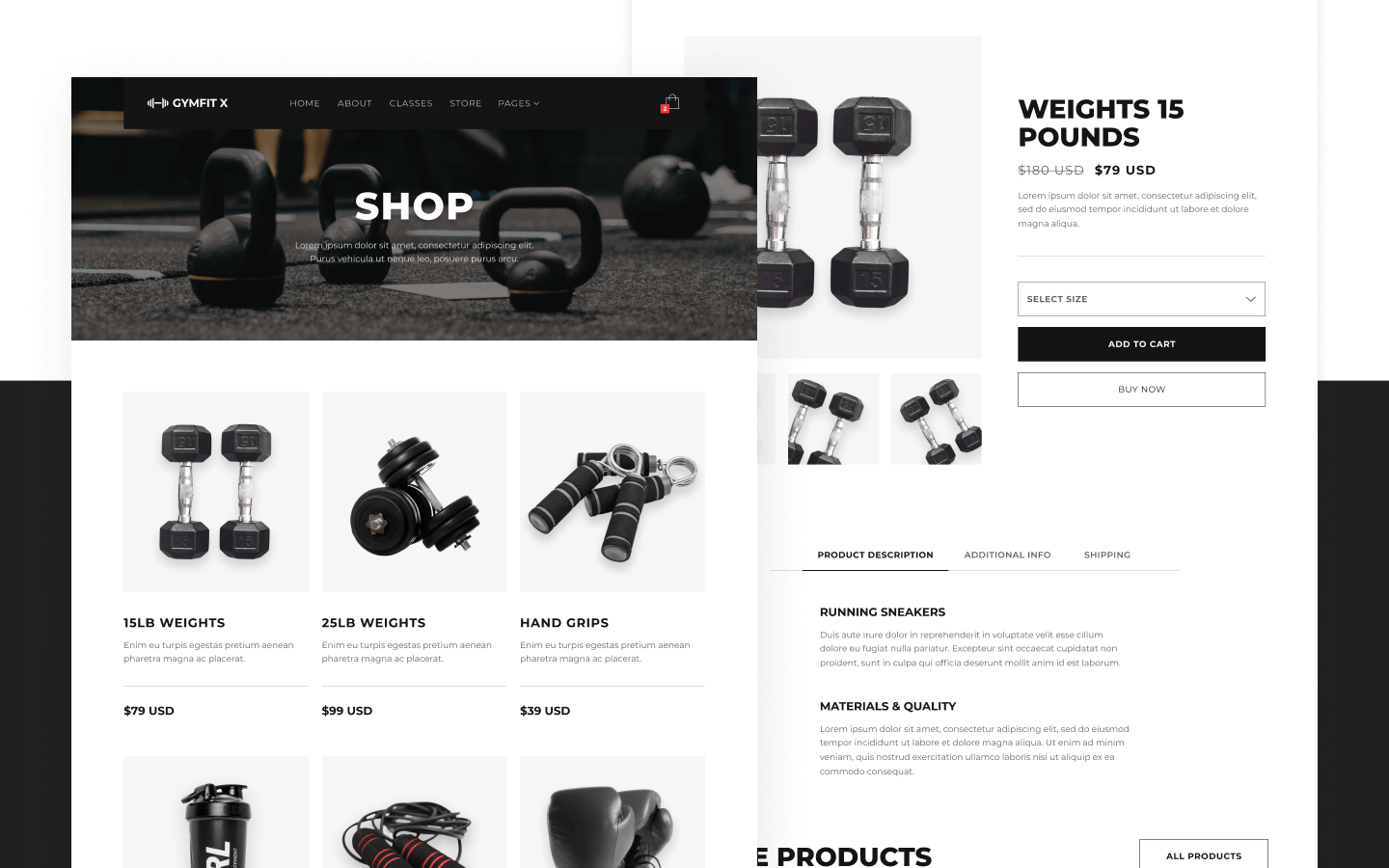 Gymfit X Webflow Template