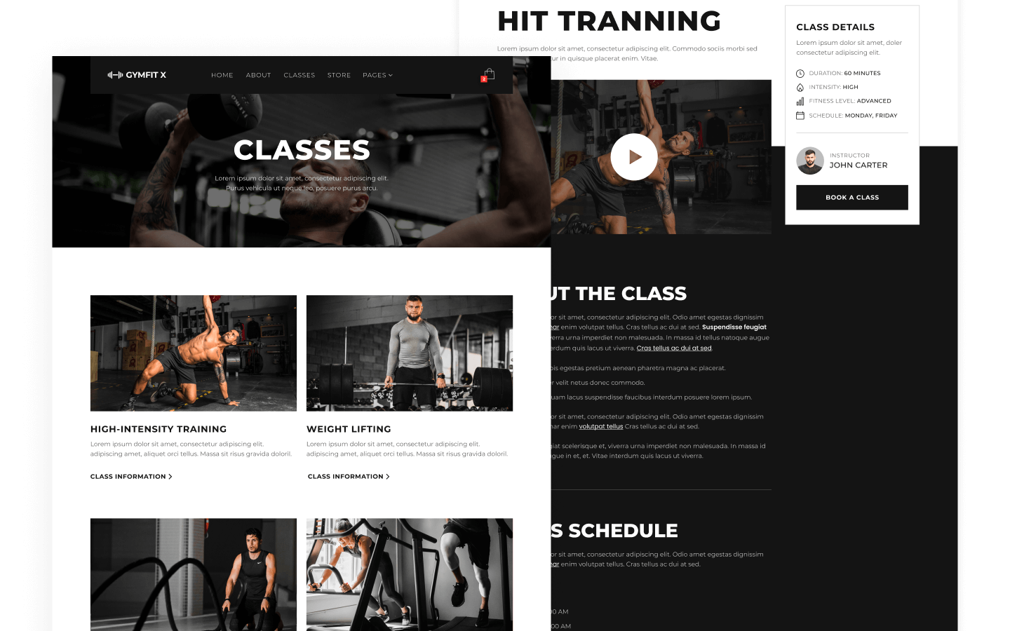 Gymfit X Webflow Template