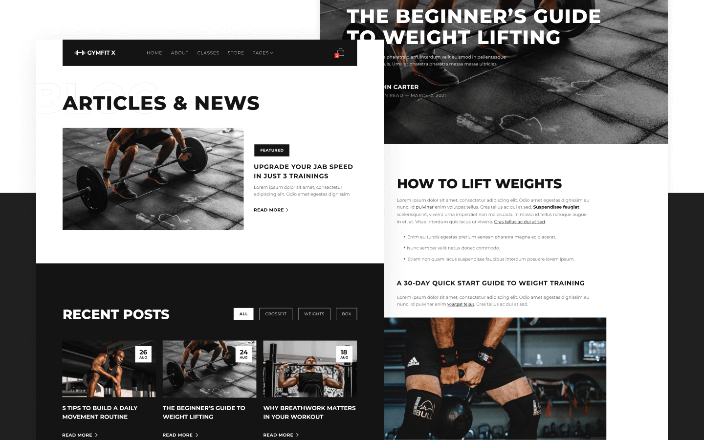Gymfit X Webflow Template