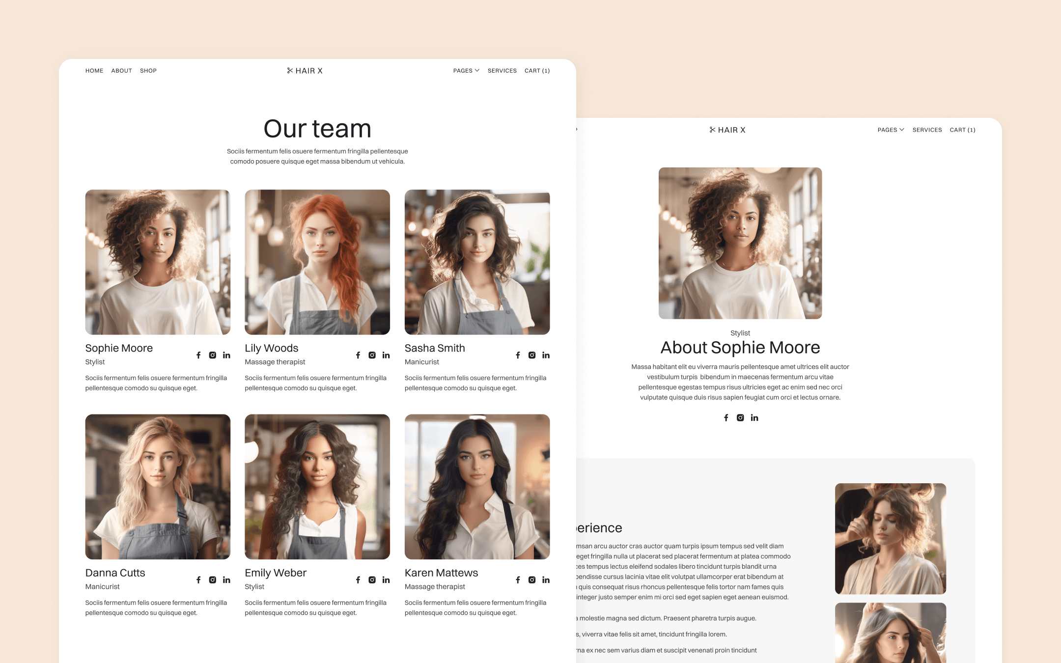 Hair X Webflow Template
