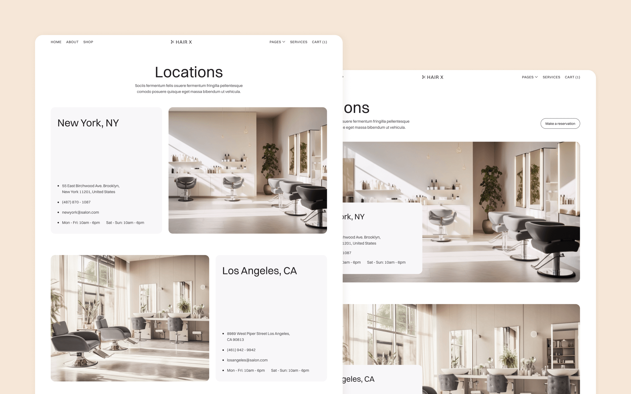 Hair X Webflow Template