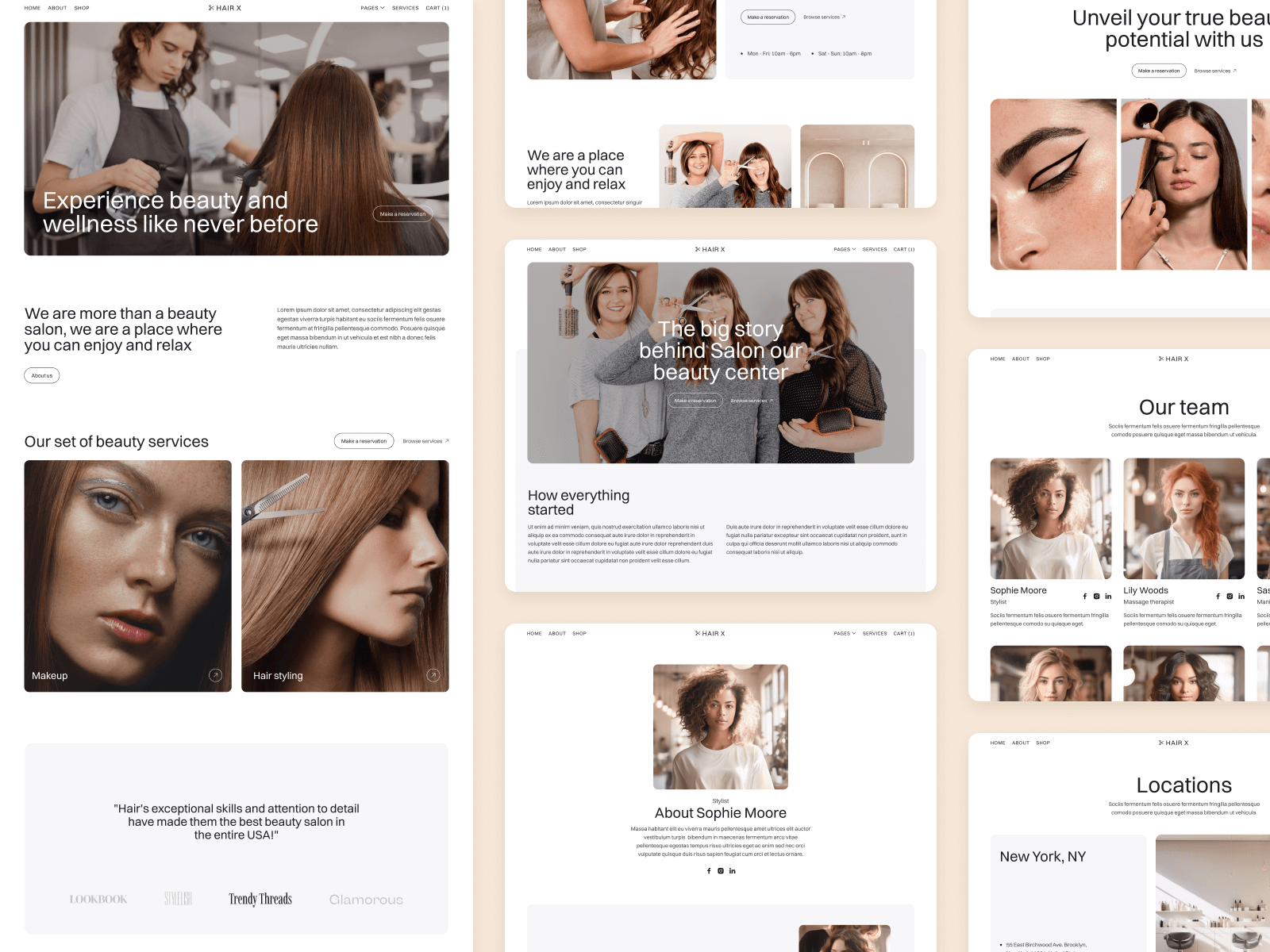 Beauty Salon Webflow Theme