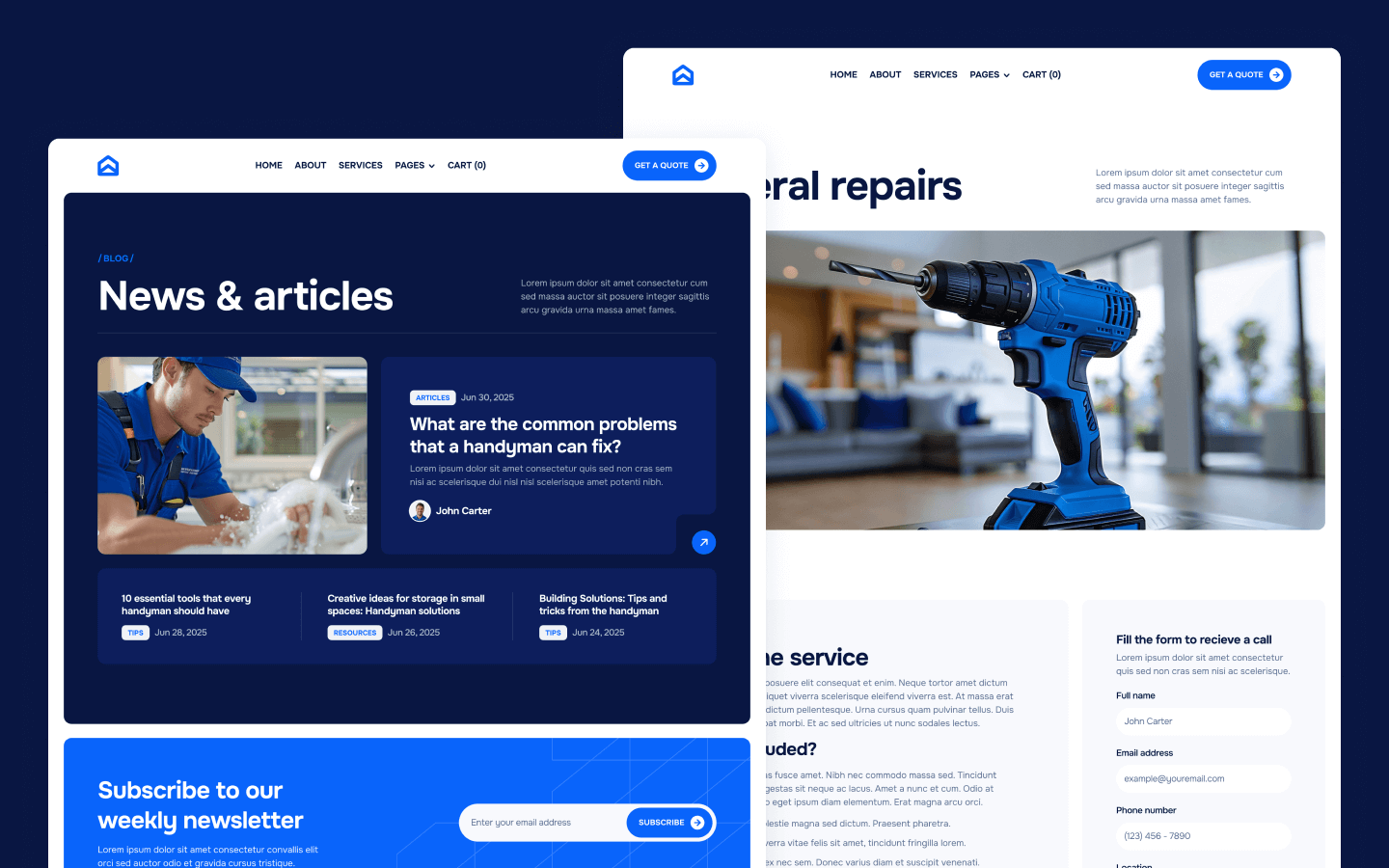 Handyflow Webflow Template