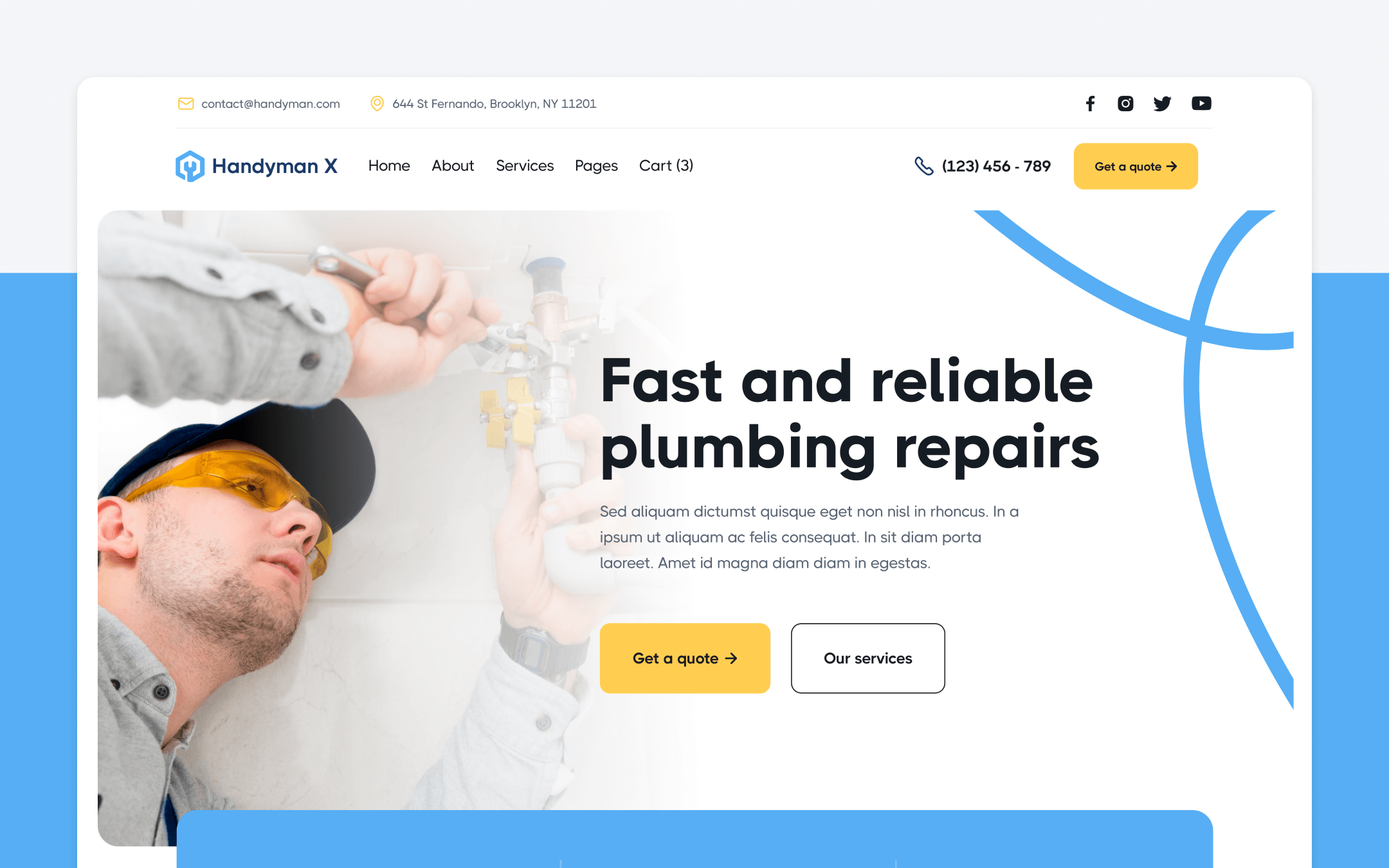 Handyman X Webflow Template