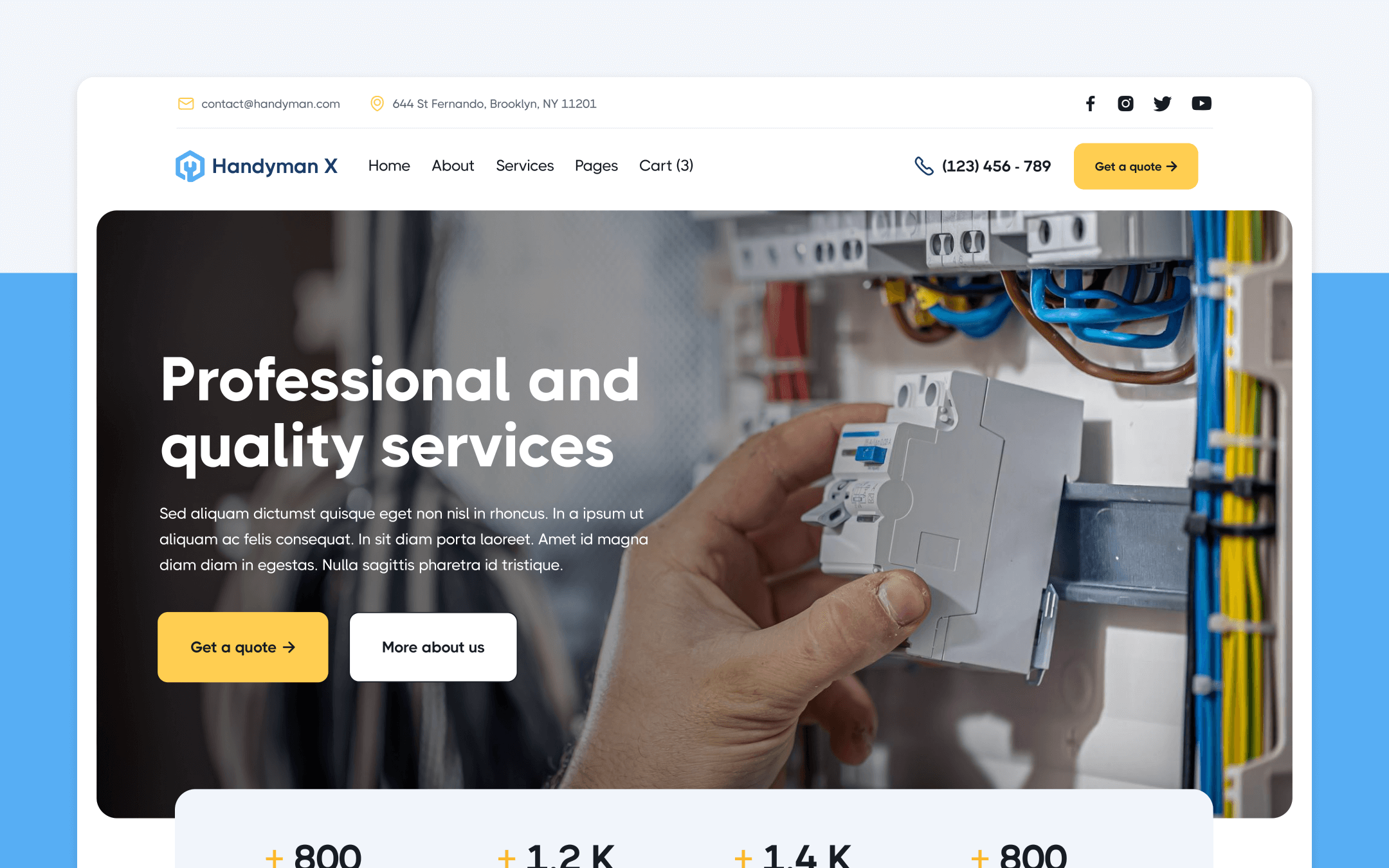 Handyman X Webflow Template