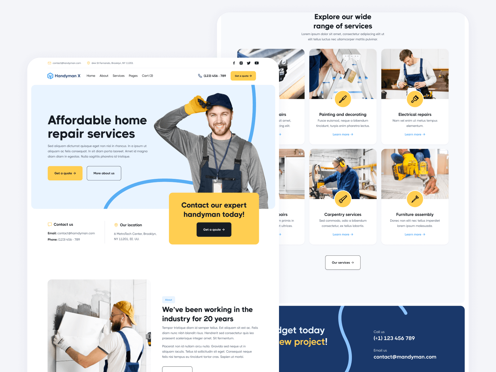Handyman Webflow Template