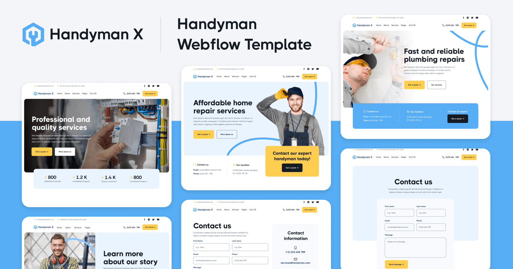 Handyman Webflow Template