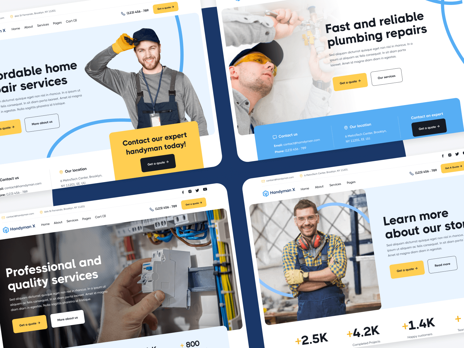 Handyman Webflow Theme