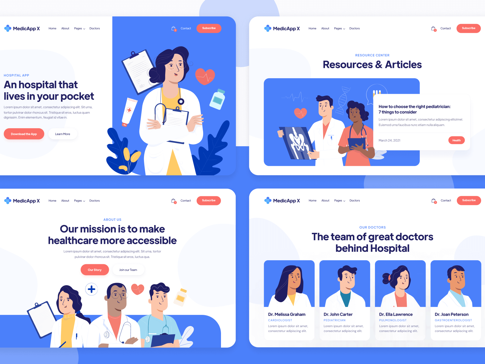 Doctor Healthcare Webflow Template