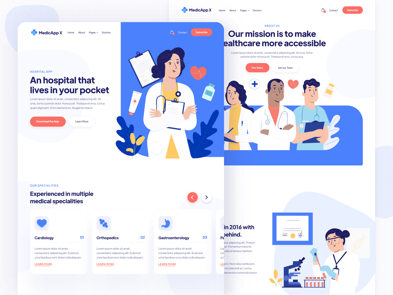 Health App Webflow Template