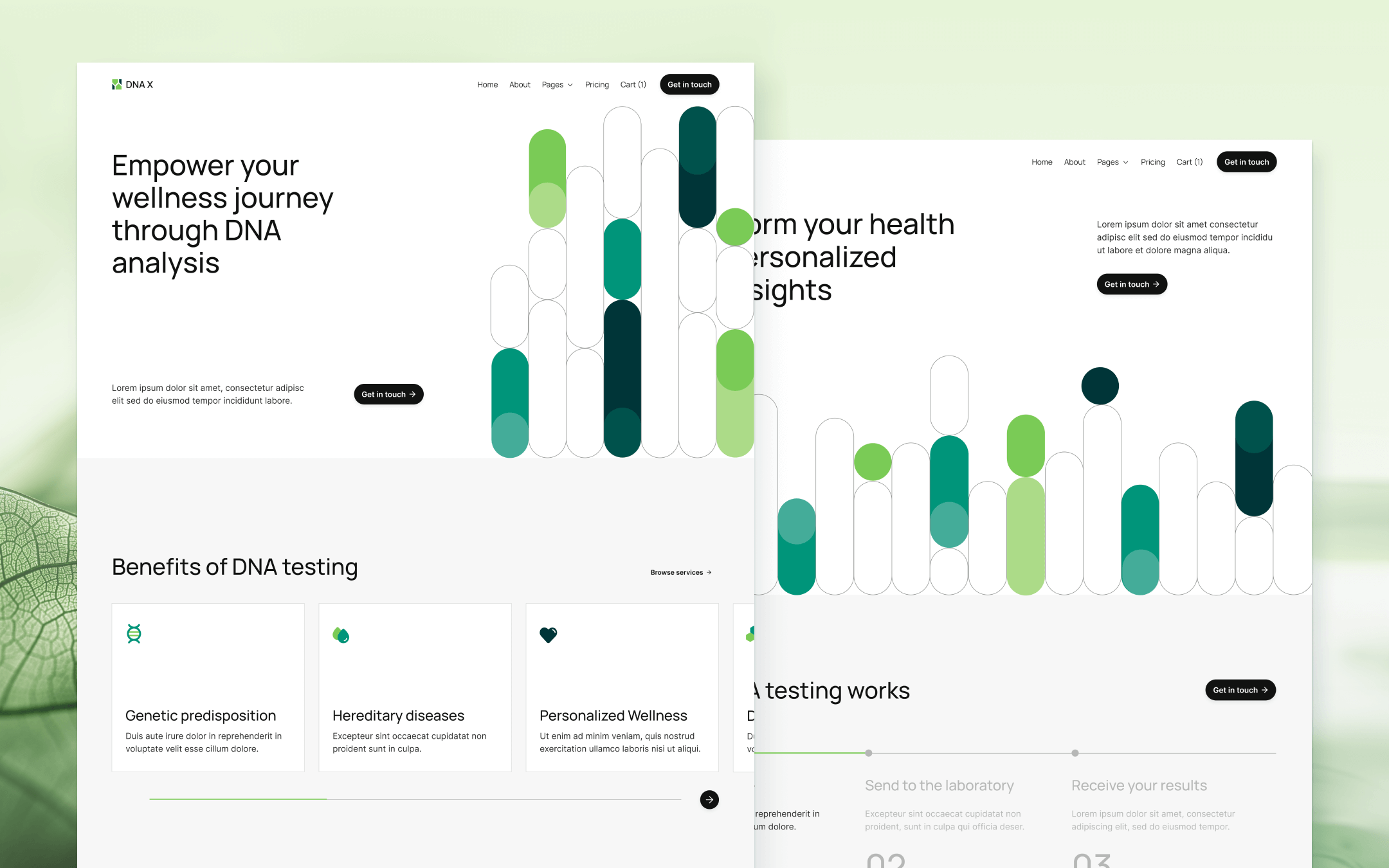 DNA X Webflow Template