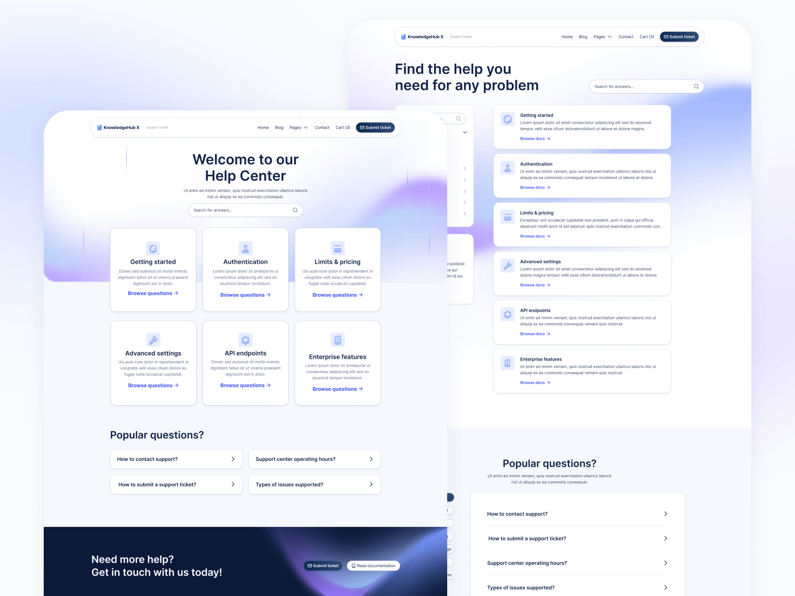 Help Center Webflow Template