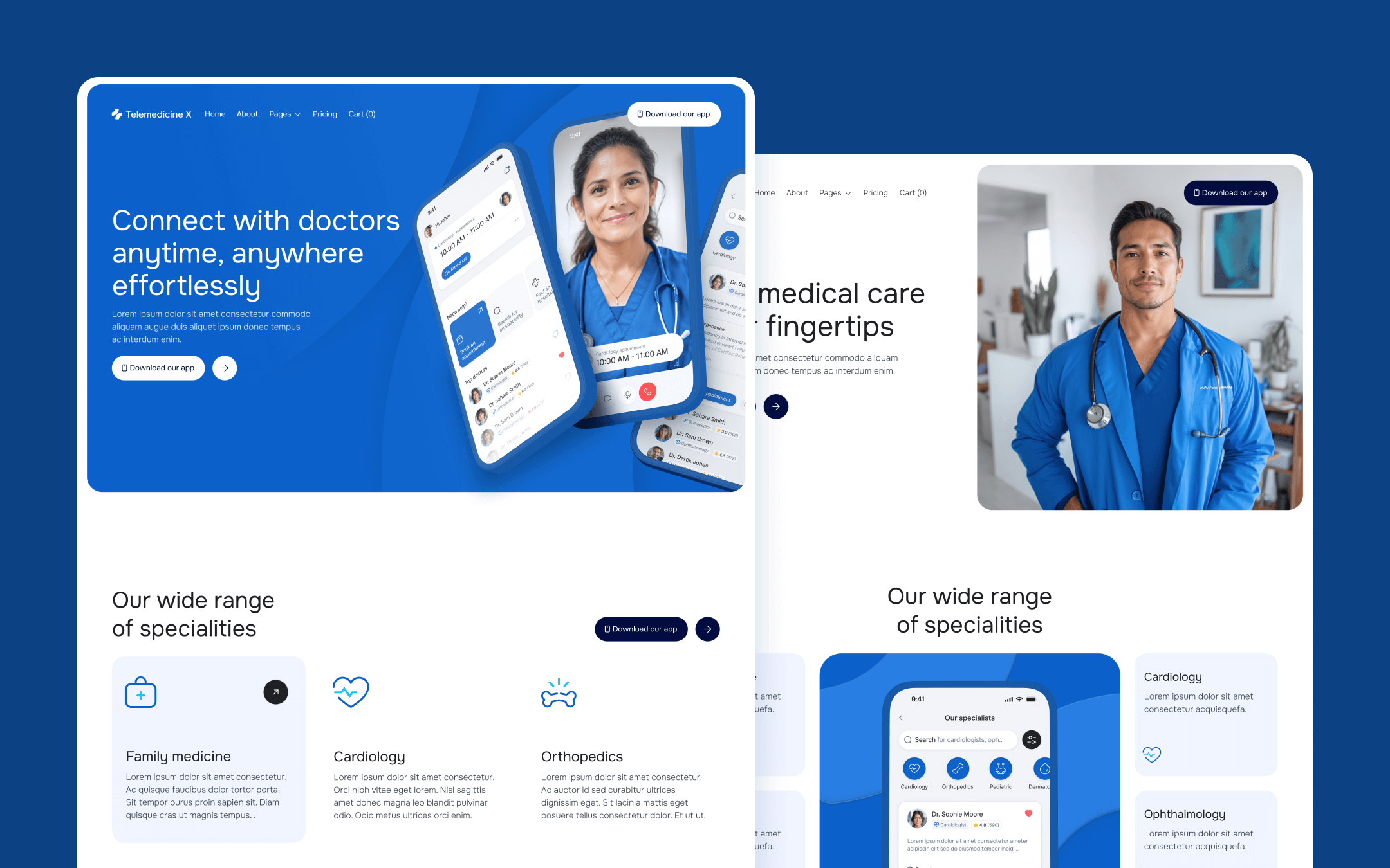 Telemedicine X Webflow Template