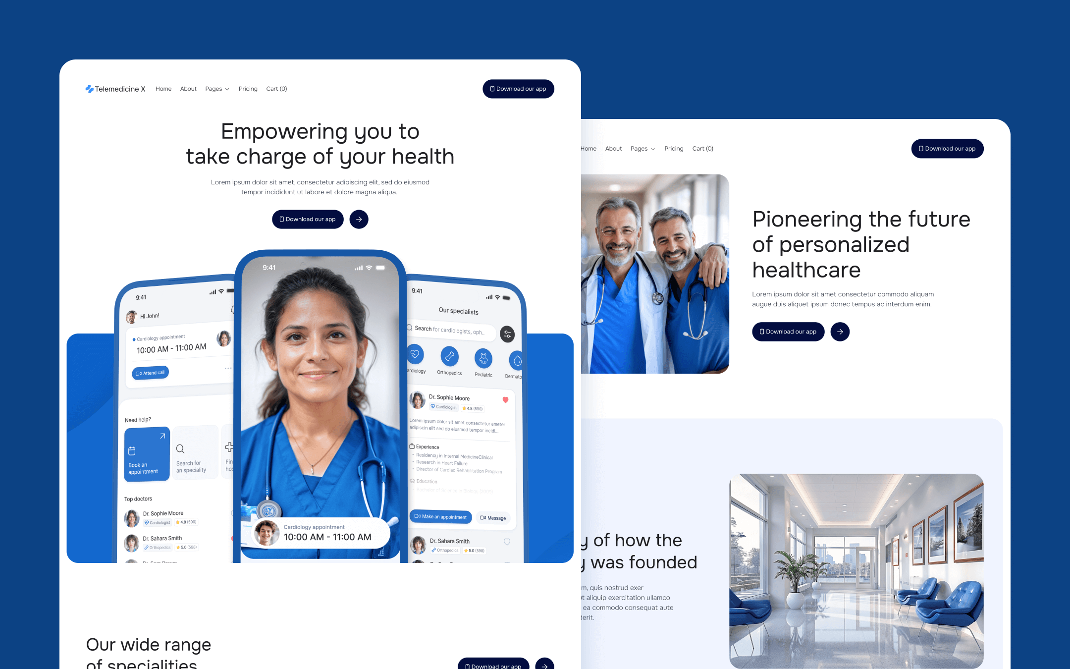 Telemedicine X Webflow Template