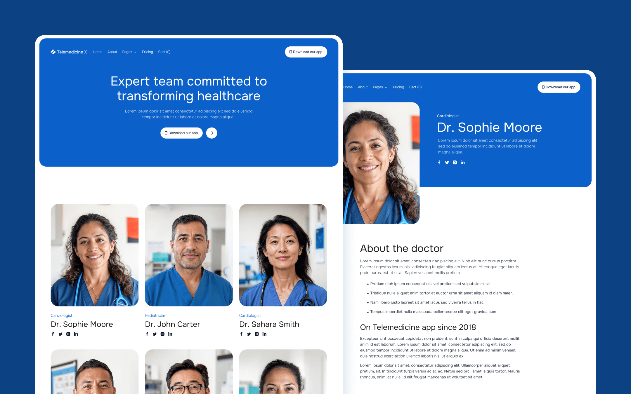 Telemedicine X Webflow Template