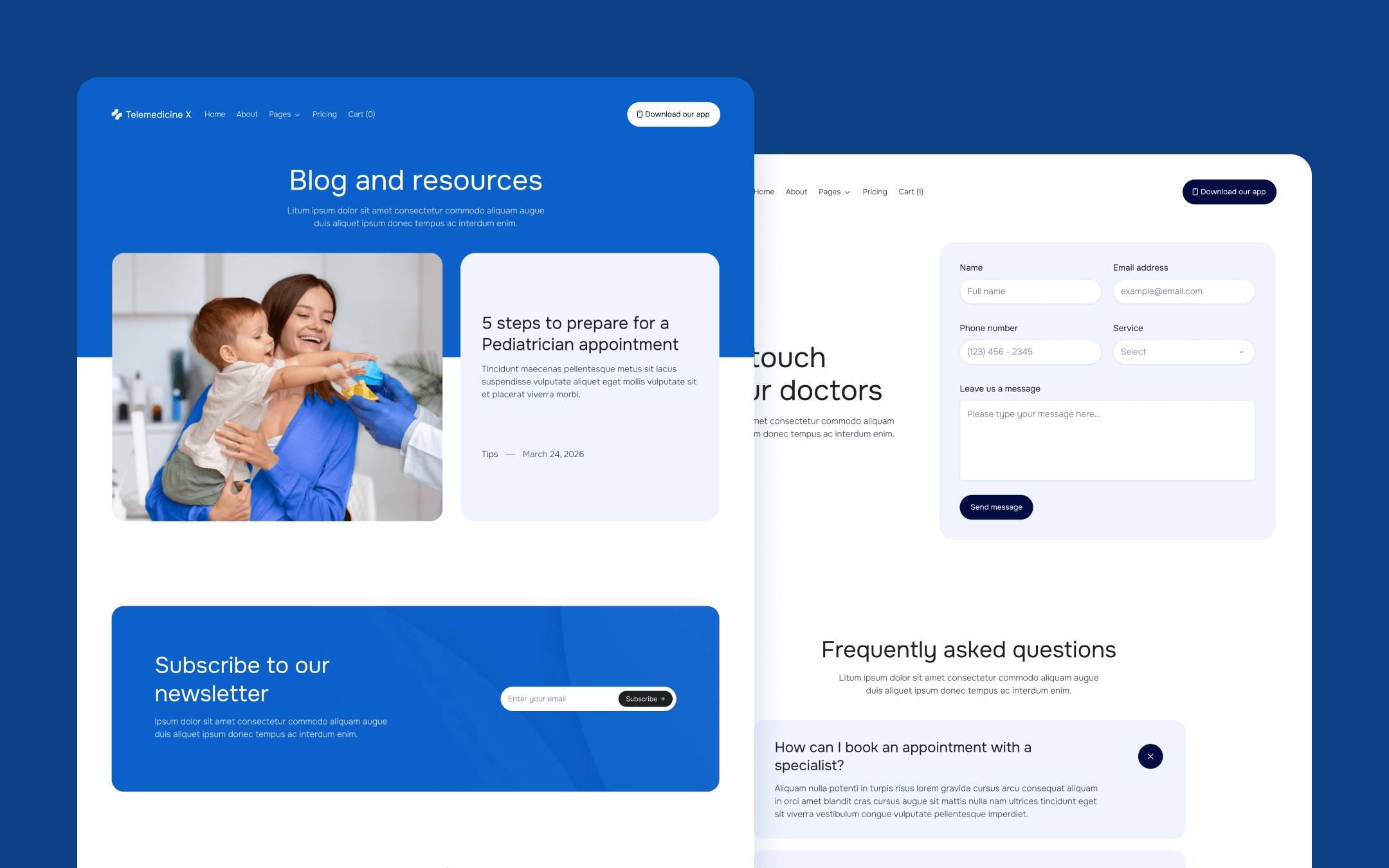 Telemedicine X Webflow Template