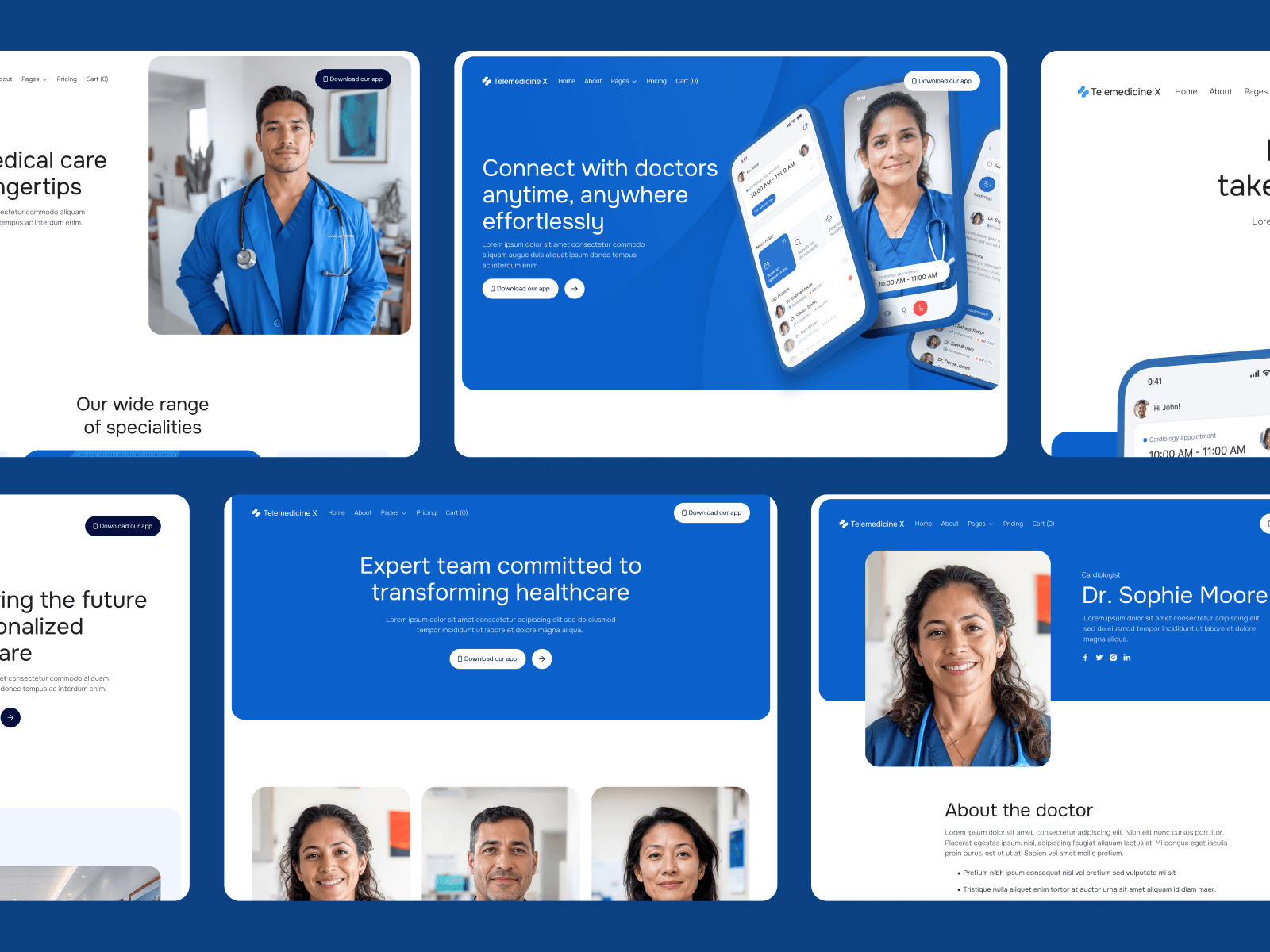Hospital App Webflow Theme