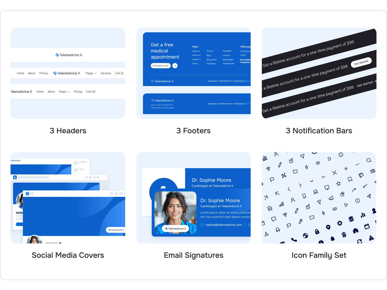 Telemedicine X - Hospital App Webflow Template Benefits
