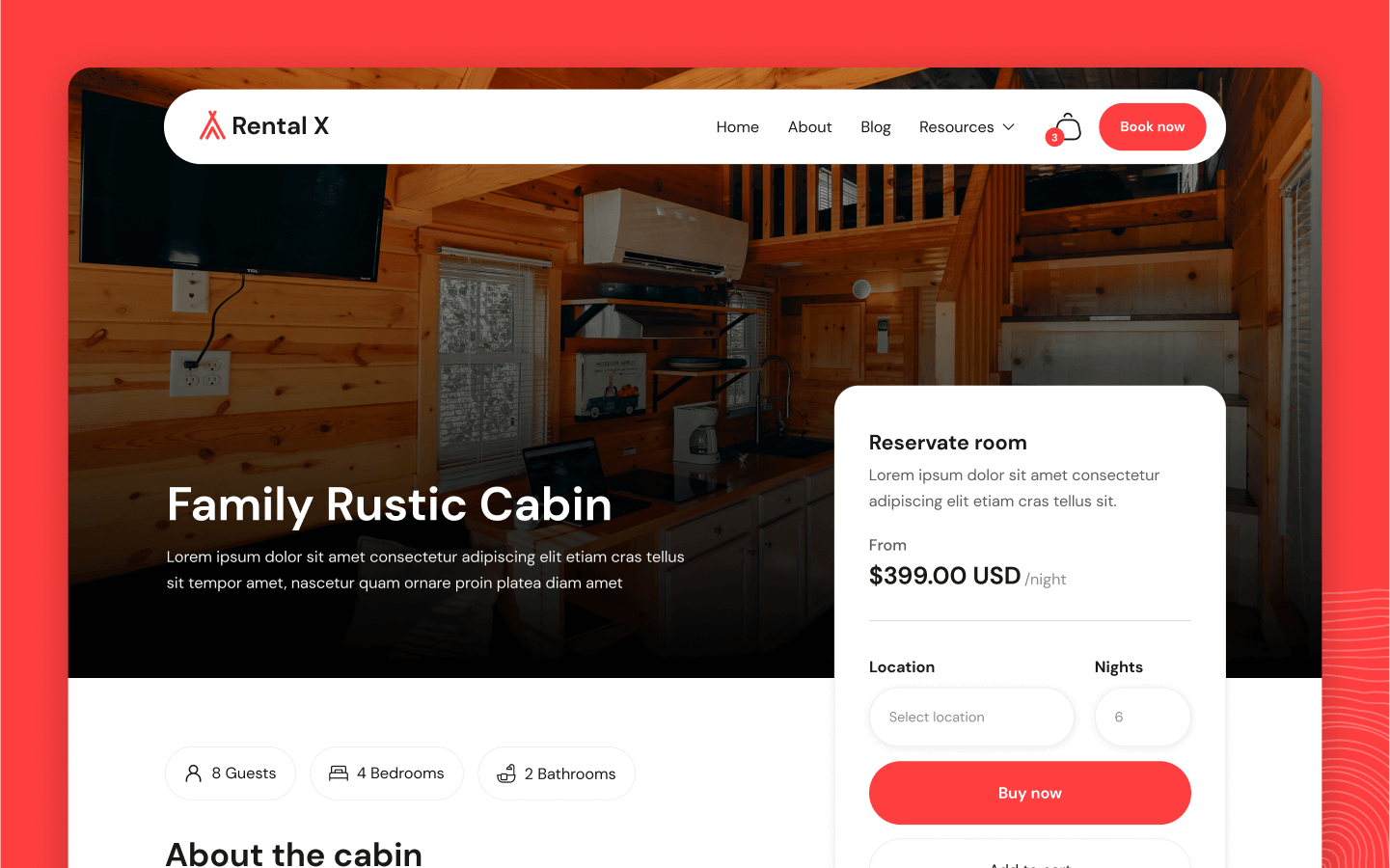 Rental X Webflow Template