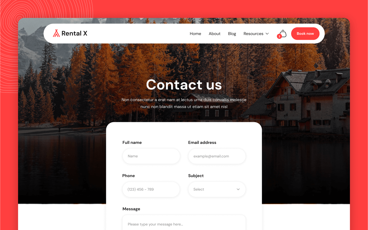 Rental X Webflow Template