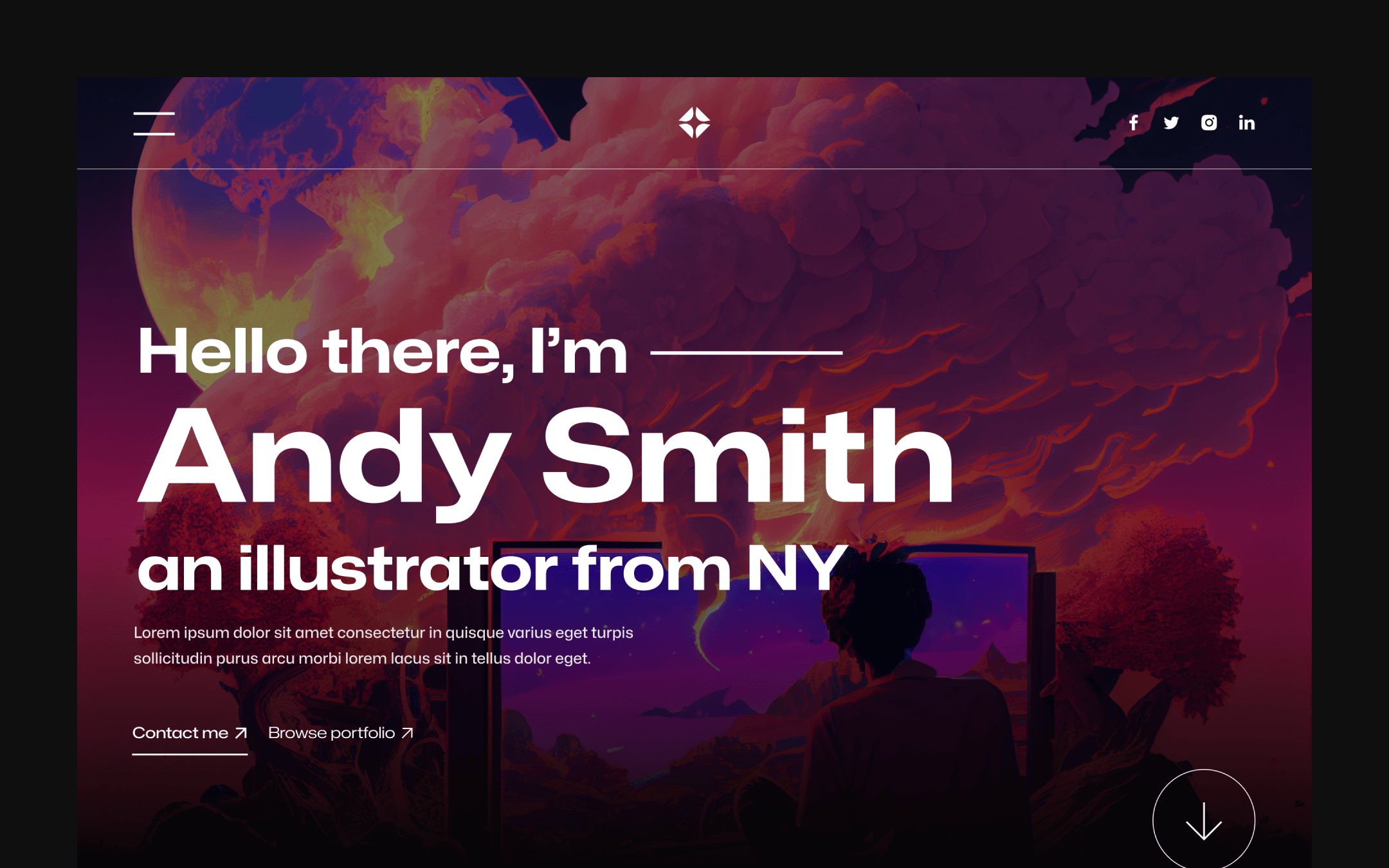 Illustration Portfolio Webflow Template