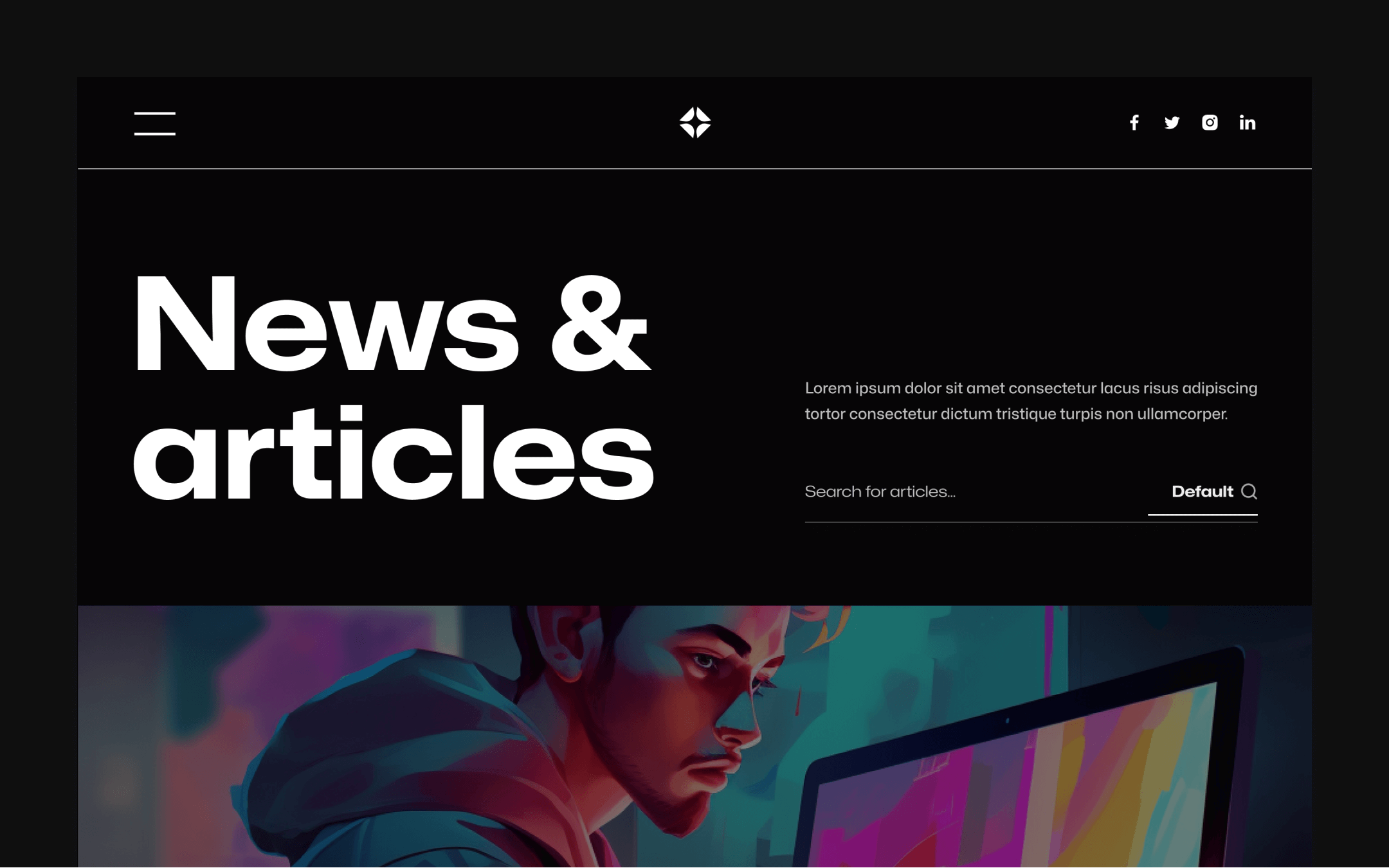 Illustrator X Webflow Template