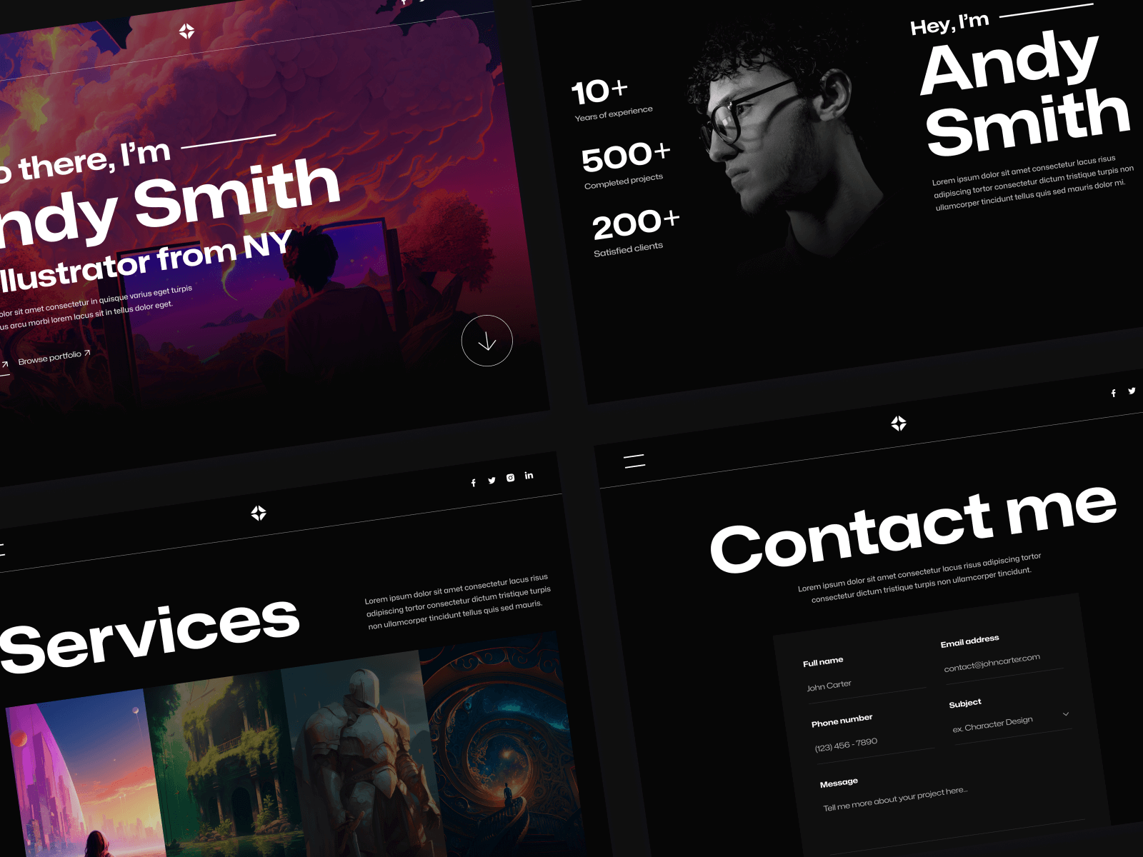 Graphic Designer Webflow Template