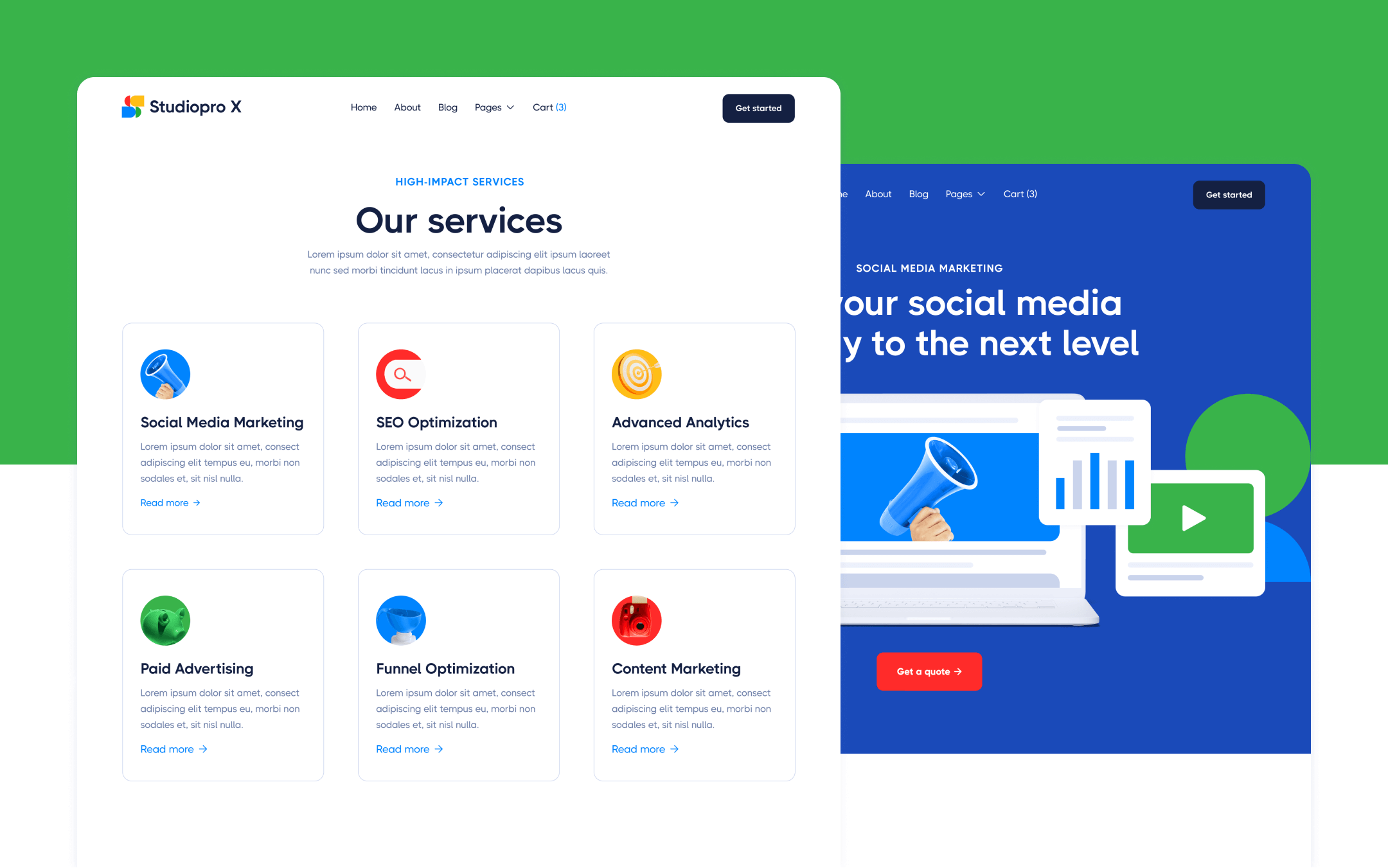 Studiopro X Webflow Template