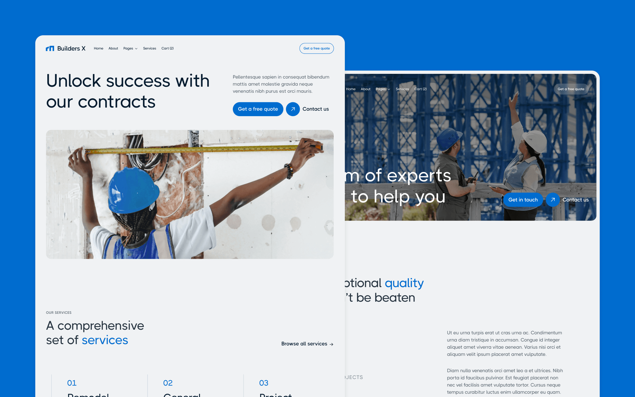 Builders X Webflow Template