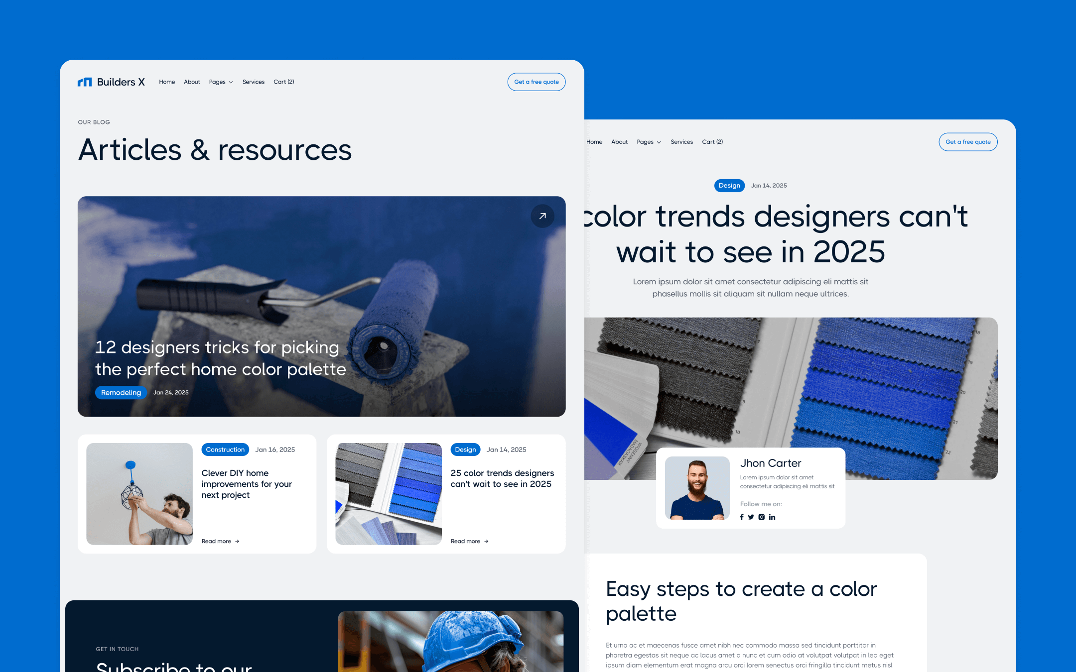 Builders X Webflow Template