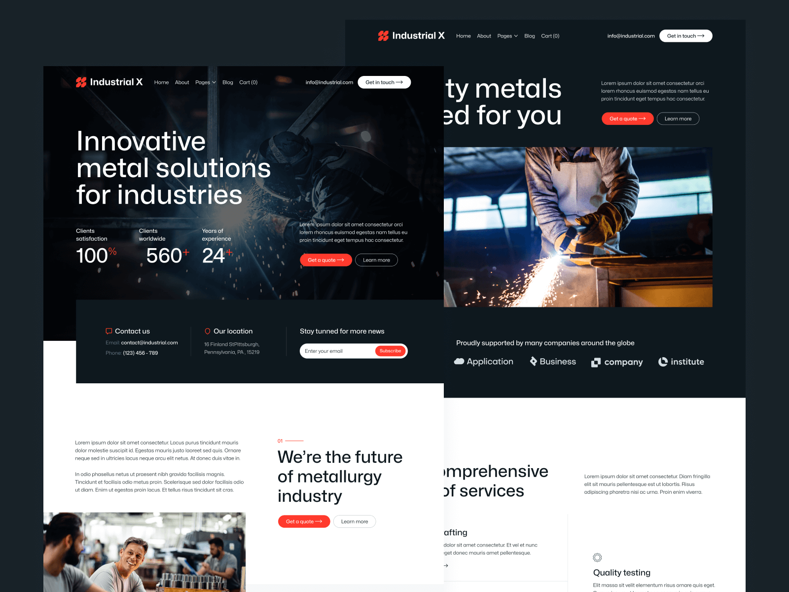 Industrial Webflow Template
