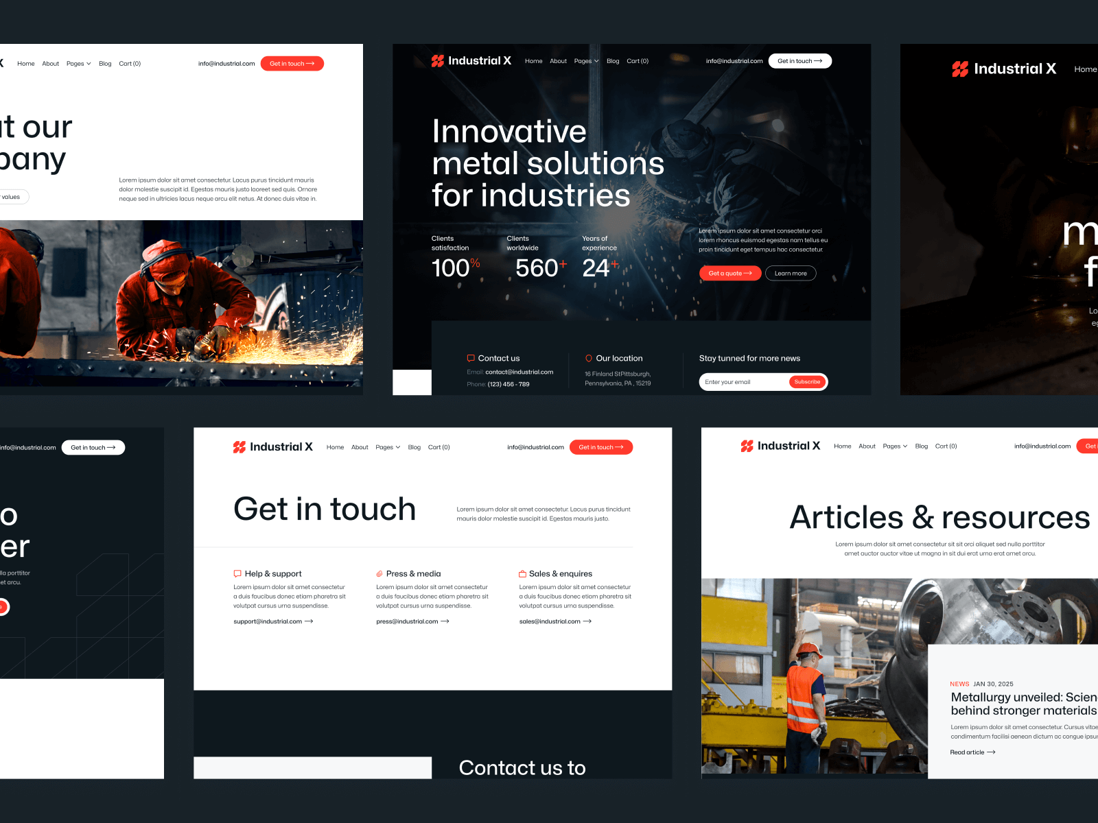 Industrial Webflow Theme