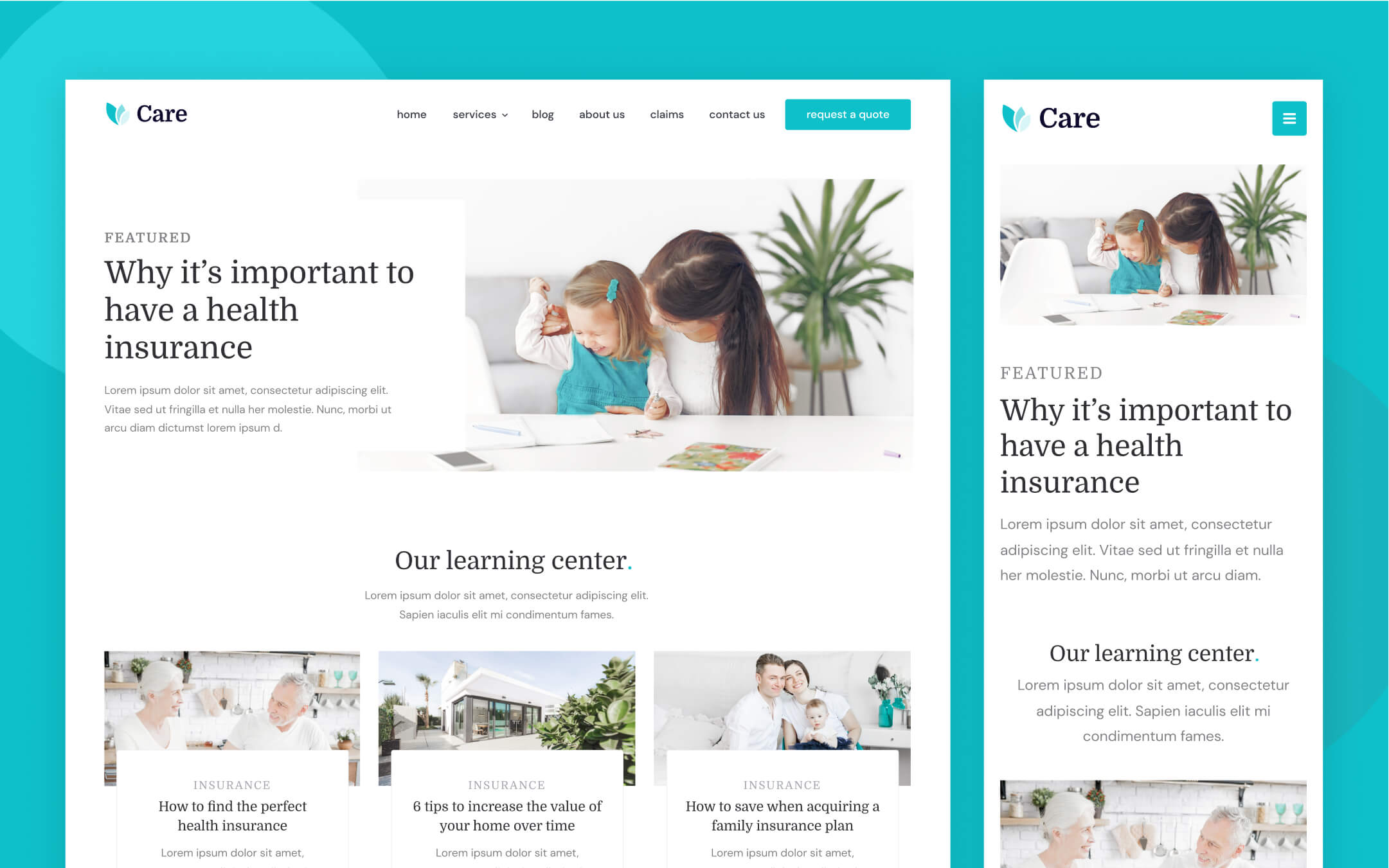 Care Webflow Template