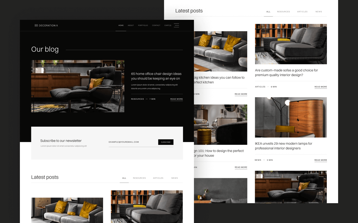 Decoration X Webflow Template