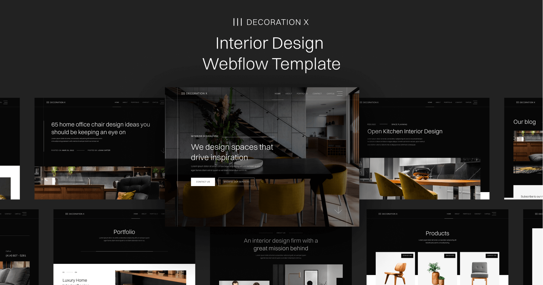 Interior Design Webflow Template