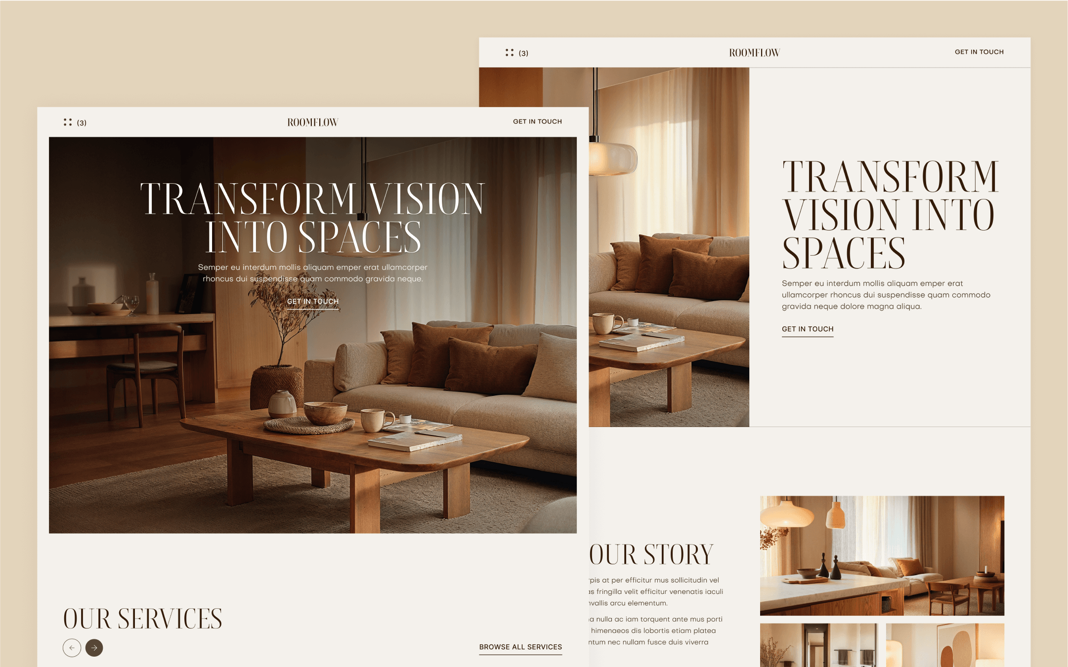 RoomFlow Webflow Template